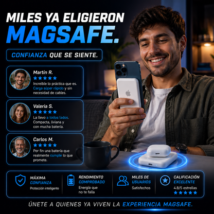 Batería Magsafe para productos Apple-Energía sin límites + ENVÍO GRATIS 🚚