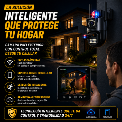 Cámara de Seguridad 360° que protege tu hogar desde tu celular+ ENVÍO GRATIS 🚚