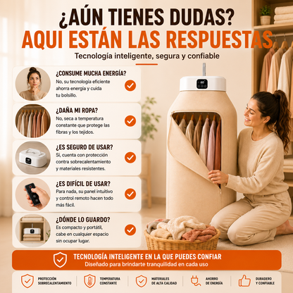 Secadora Portátil Inteligente de Ropa + ENVÍO GRATIS 🚚