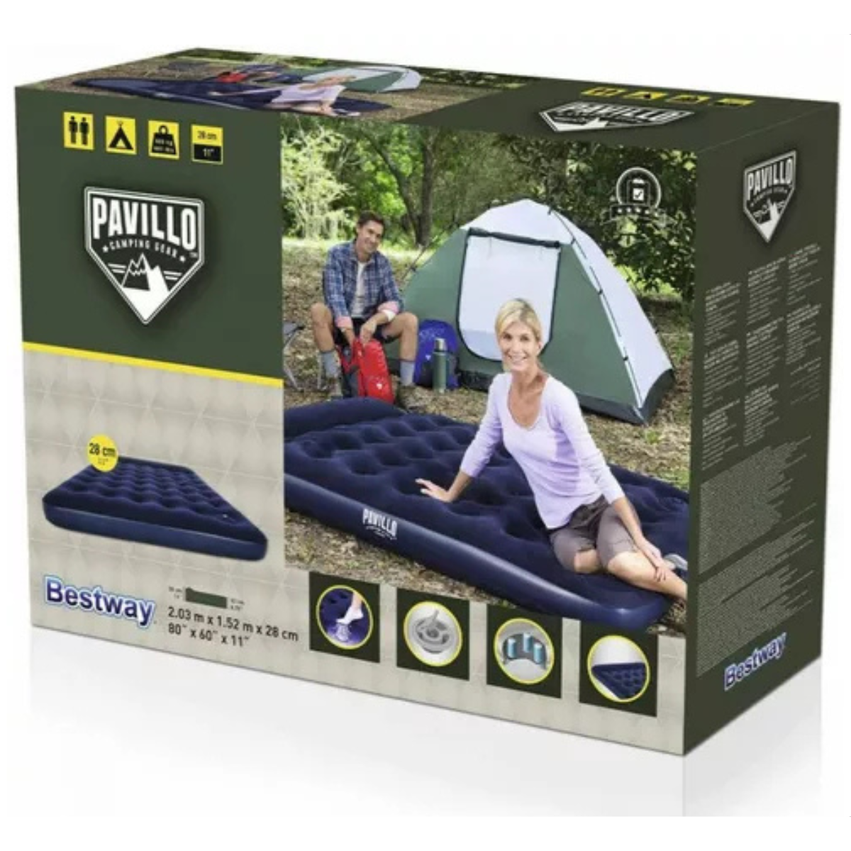 Cama inflable Camping Individual
