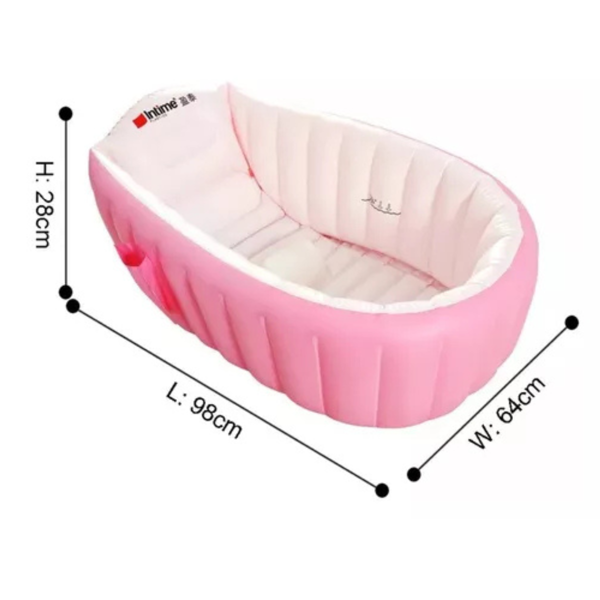 Bañera Inflable Para Bebe Rosa