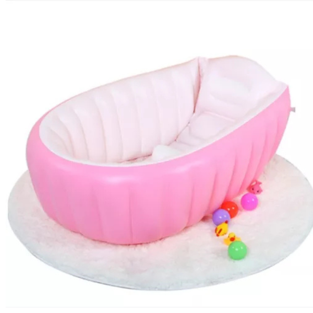 Bañera Inflable Para Bebe Rosa