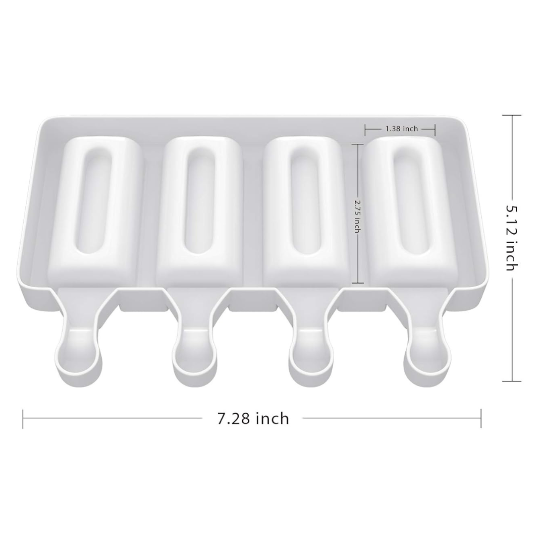 Moldes Helados Forma Cuadrado Concavo