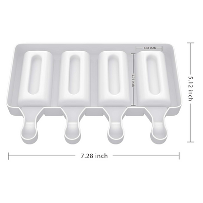Moldes Helados Forma Cuadrado Concavo