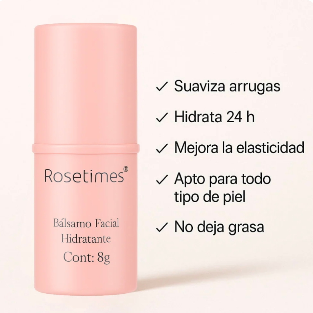 Bálsamo Facial Hidratante Antiarrugas Rosetimes®-Hidratación profunda, firmeza visible y piel rejuvenecida