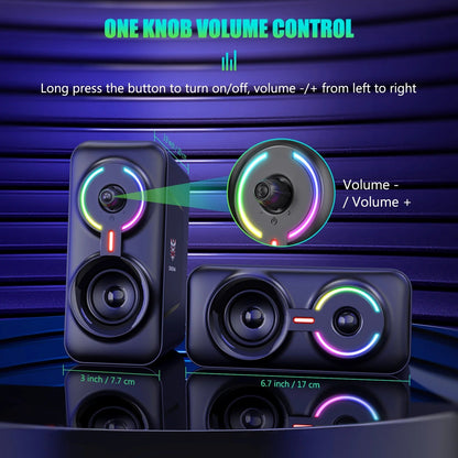 PARLANTES ALTAVOZ ONIKUMA RGB MULTIMEDIA L6
