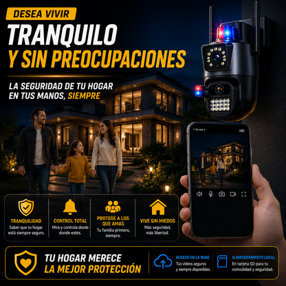 Cámara de Seguridad 360° que protege tu hogar desde tu celular+ ENVÍO GRATIS 🚚