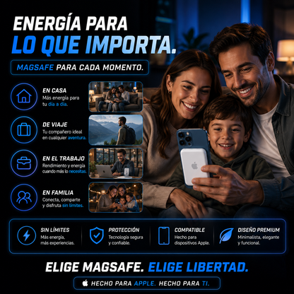 Batería Magsafe para productos Apple-Energía sin límites + ENVÍO GRATIS 🚚