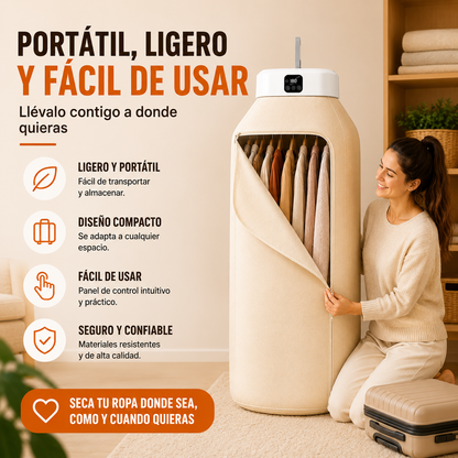 Secadora Portátil Inteligente de Ropa + ENVÍO GRATIS 🚚