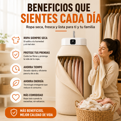 Secadora Portátil Inteligente de Ropa + ENVÍO GRATIS 🚚