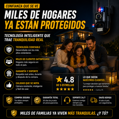 Cámara de Seguridad 360° que protege tu hogar desde tu celular+ ENVÍO GRATIS 🚚