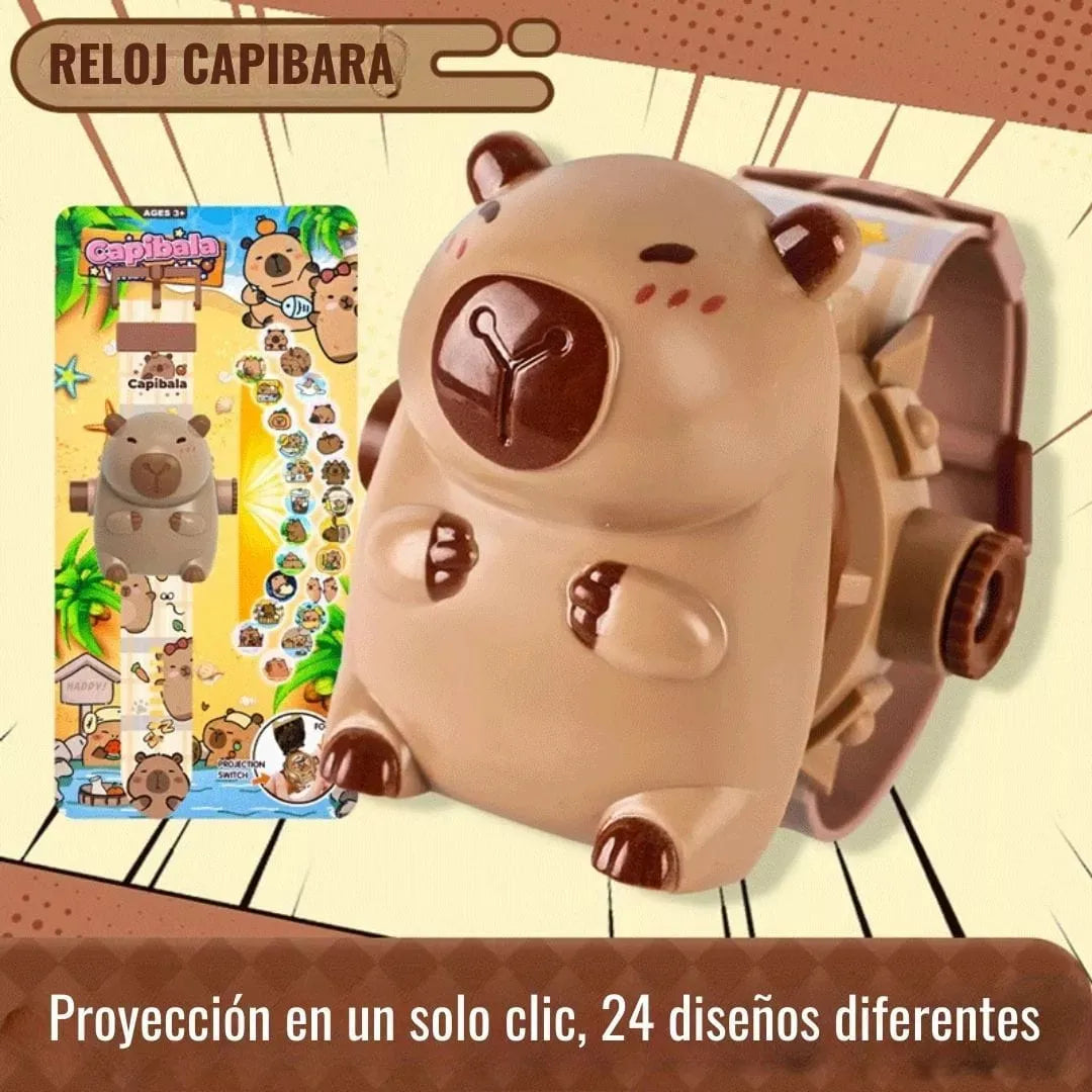 RELOJ PROYECTOR CAPIBARA
