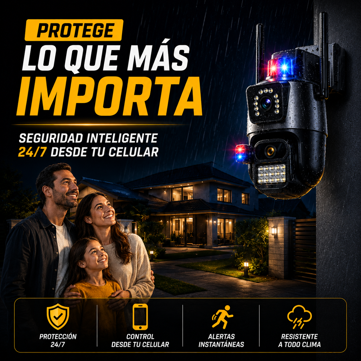 Cámara de Seguridad 360° que protege tu hogar desde tu celular+ ENVÍO GRATIS 🚚