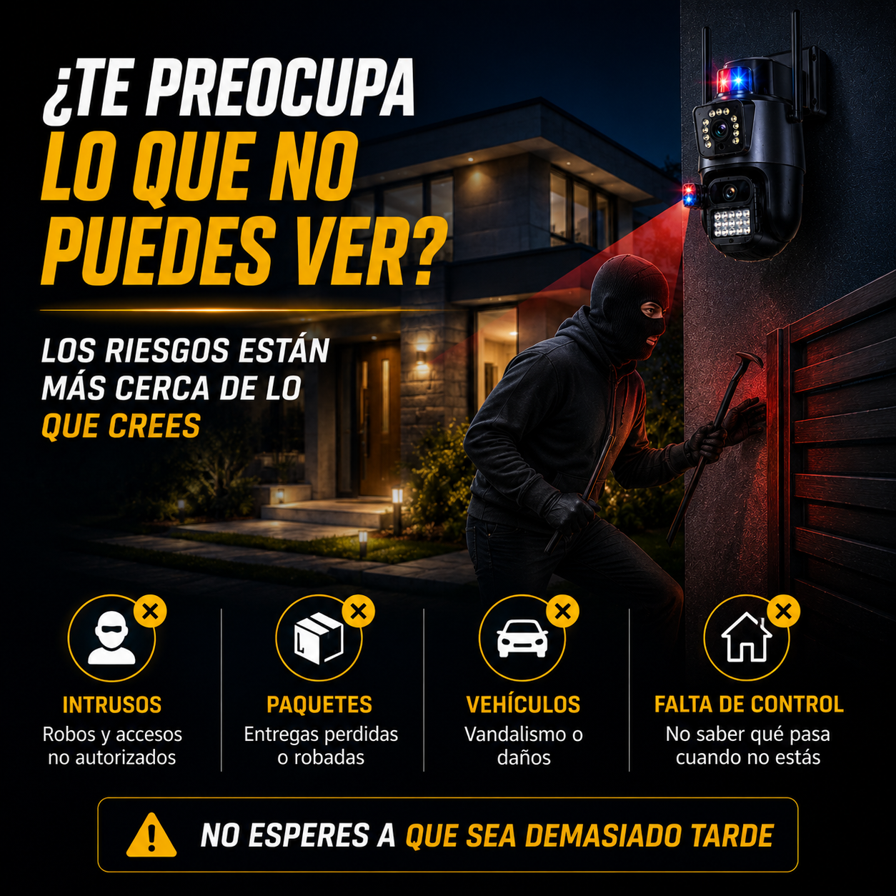 Cámara de Seguridad 360° que protege tu hogar desde tu celular+ ENVÍO GRATIS 🚚