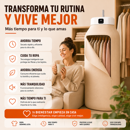 Secadora Portátil Inteligente de Ropa + ENVÍO GRATIS 🚚