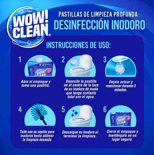 ¡Mantén tu inodoro impecable! Tableta de Limpieza Profunda para Inodoros