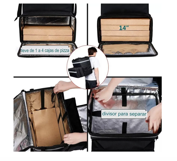 Bolsos Termicos Mochila Termica Delivery Repartidor 40 Litro