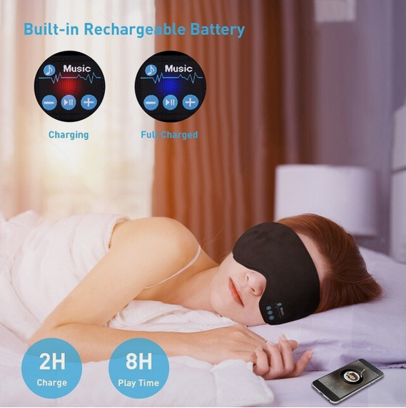Antifaz Con Audifonos Para Dormir