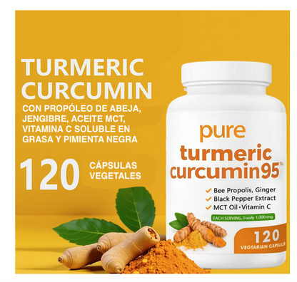 Curcuma Turmeric con pimienta negra 60 capsulas