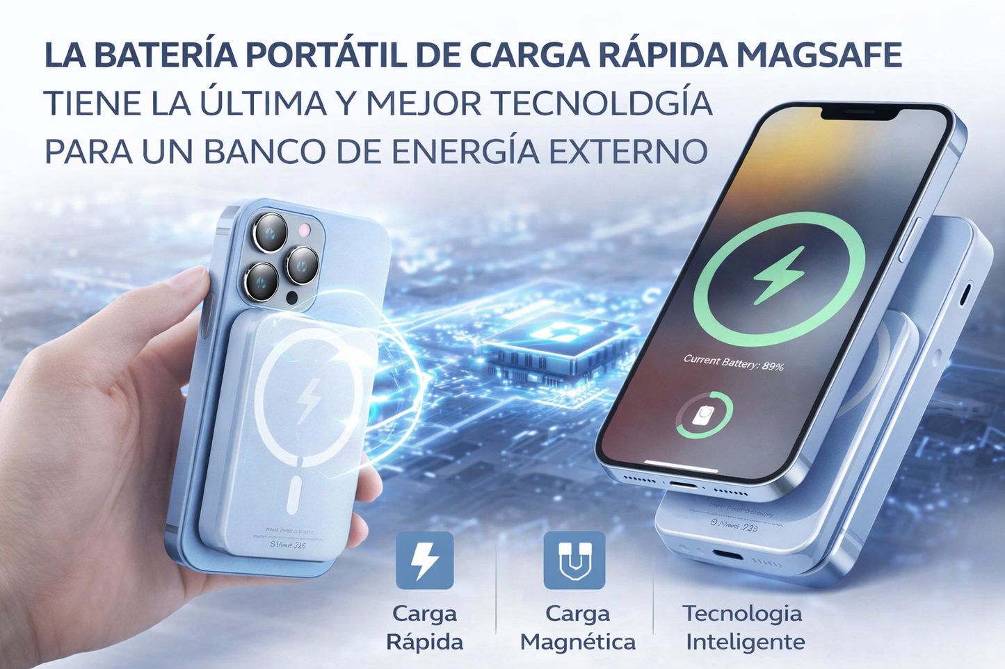 🔋 Batería Magsafe Power Bank 20.000 mAh para cargar tus dispositivos donde quieras