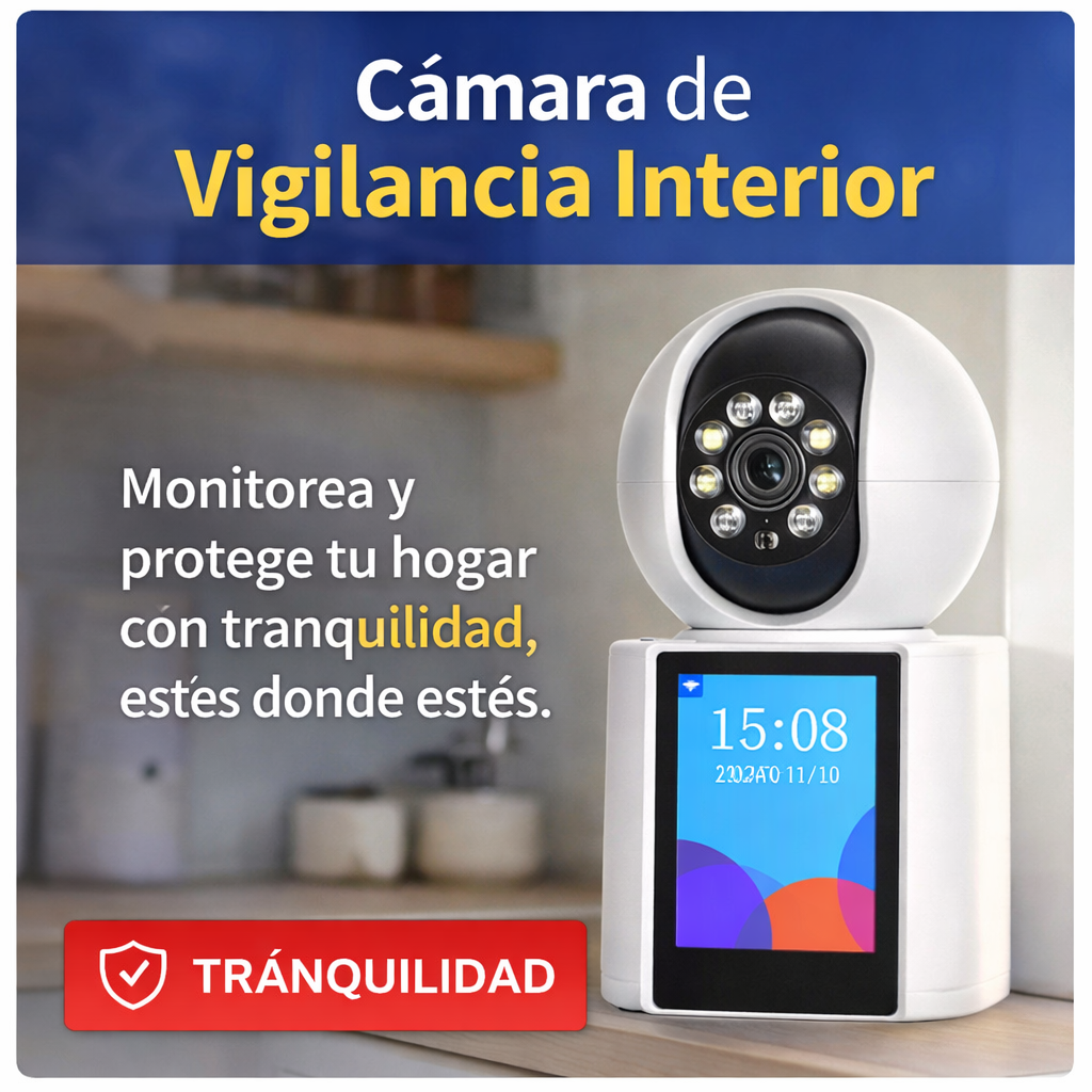 CÁMARA DE SEGURIDAD CON VIDEO LLAMADAS IP WIFI