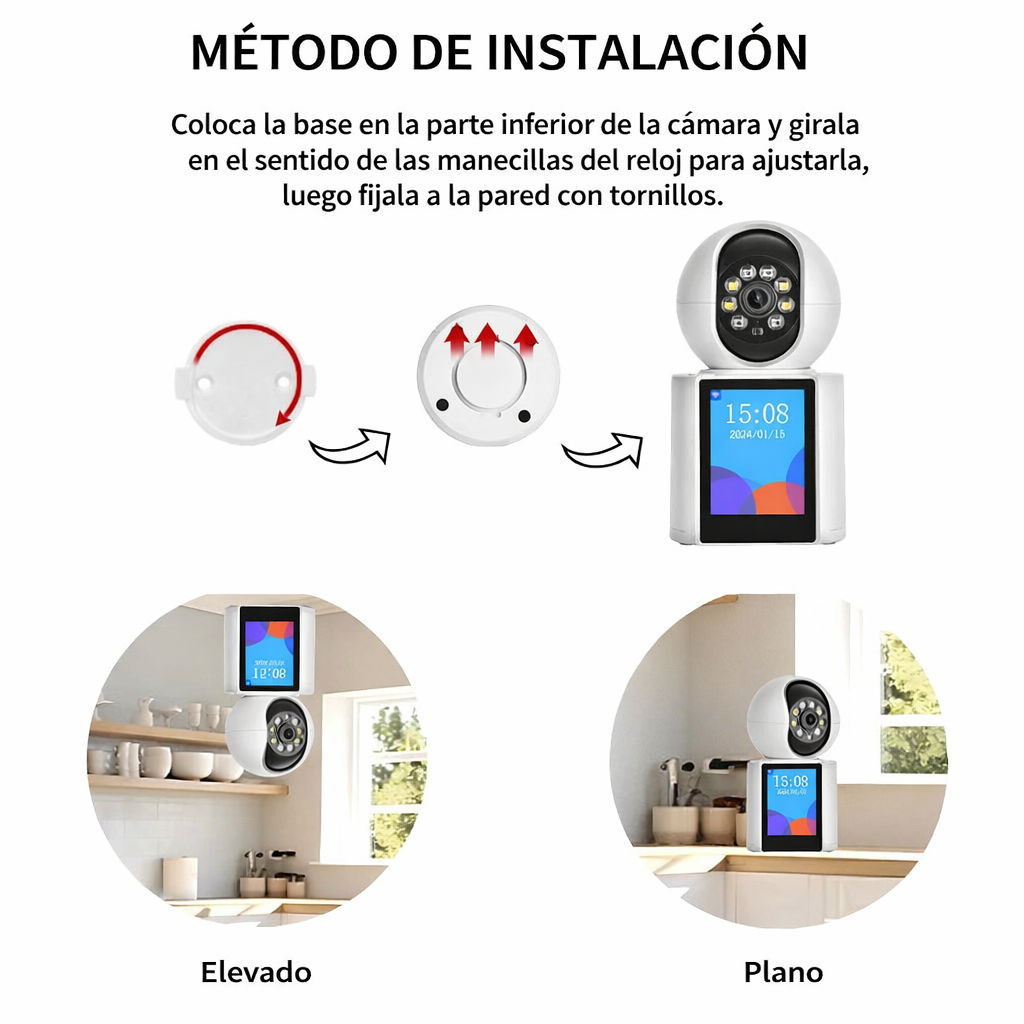 CÁMARA DE SEGURIDAD CON VIDEO LLAMADAS IP WIFI
