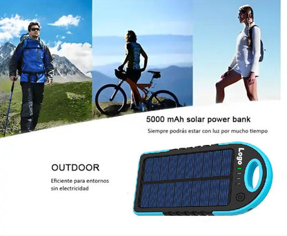 Llavero Power Bank con carga solar