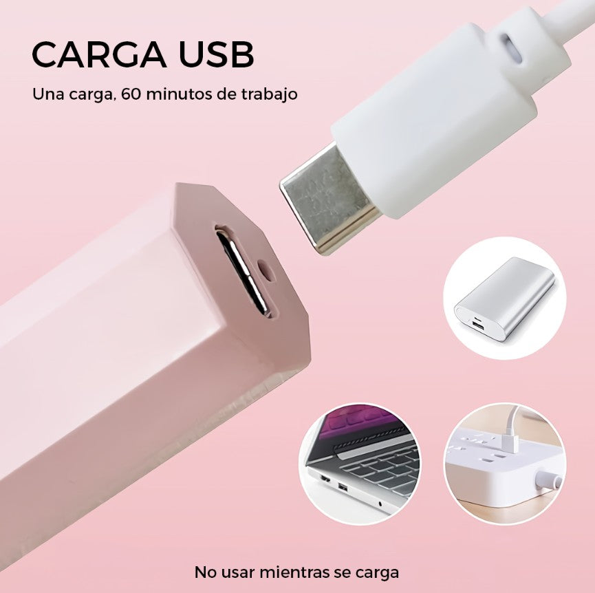 MINI LÁMPARA DE UÑAS PORTÁTIL Y RECARGABLE
