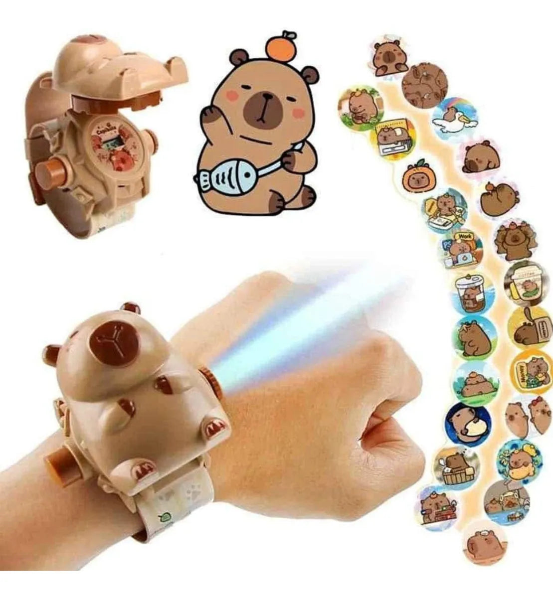 RELOJ PROYECTOR CAPIBARA