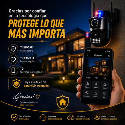 Cámara de Seguridad 360° que protege tu hogar desde tu celular+ ENVÍO GRATIS 🚚
