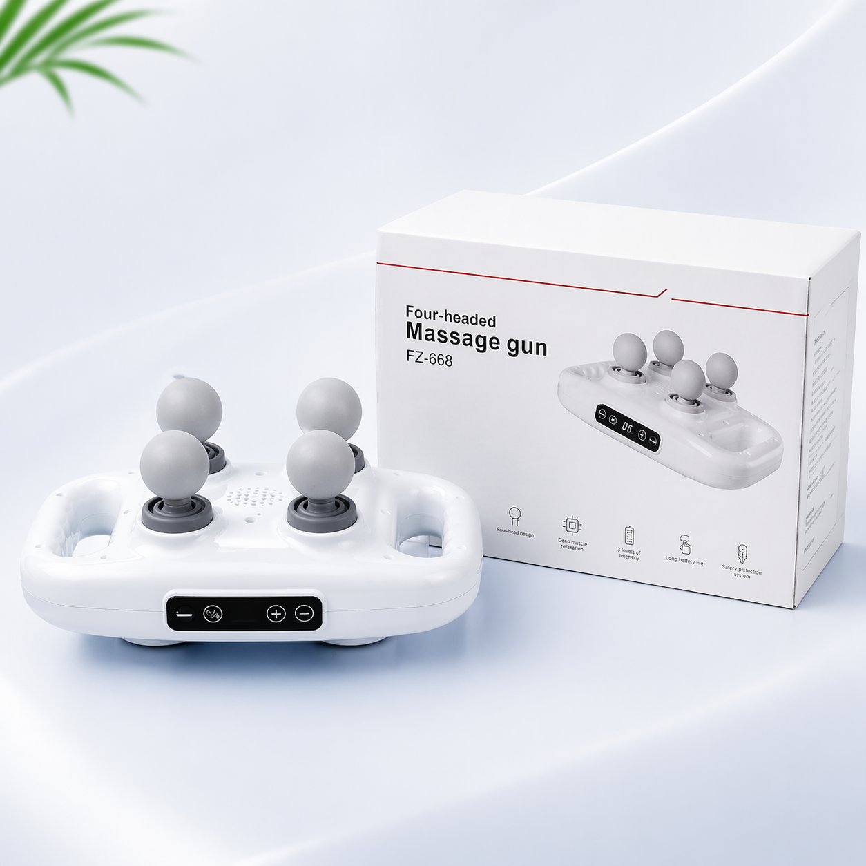 💆‍♀️ Masajeador Eléctrico 4 Cabezales 360° – Relajación Profunda en Casa+ ENVÍO GRATIS 🚚