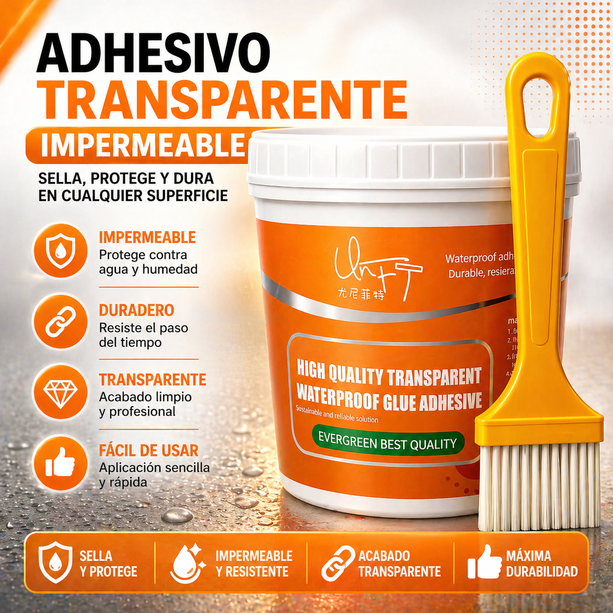 Sellador Transparente Impermeable -Sella, repara y protege cualquier superficie+ ENVÍO GRATIS 🚚