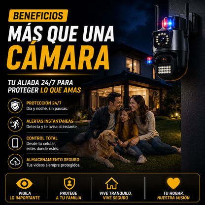Cámara de Seguridad 360° que protege tu hogar desde tu celular+ ENVÍO GRATIS 🚚