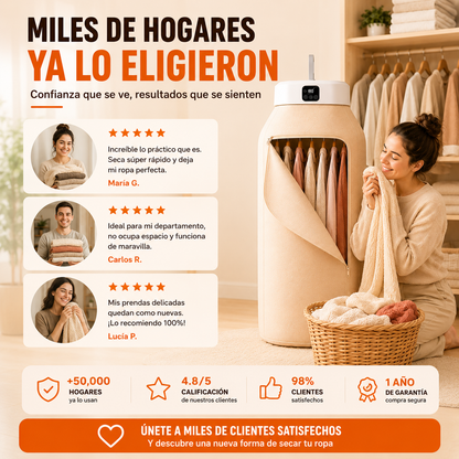 Secadora Portátil Inteligente de Ropa + ENVÍO GRATIS 🚚