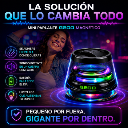 Mini Parlante Magnético portátil Multiuso-Sonido potente+ ENVÍO GRATIS 🚚