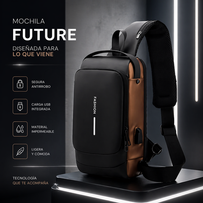 BOLSO ANTIRROBO CON CARGA USB+BLOQUEO