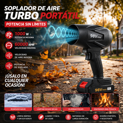 🔥 Soplador de Aire Turbo Inalámbrico – Potencia y Versatilidad en tus Manos