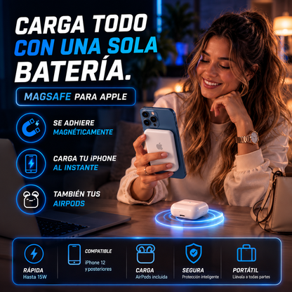 Batería Magsafe para productos Apple-Energía sin límites + ENVÍO GRATIS 🚚