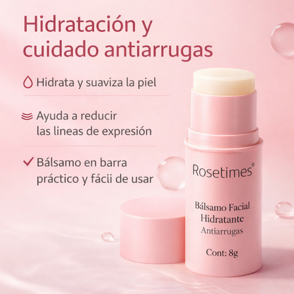Bálsamo Facial Hidratante Antiarrugas Rosetimes®-Hidratación profunda, firmeza visible y piel rejuvenecida