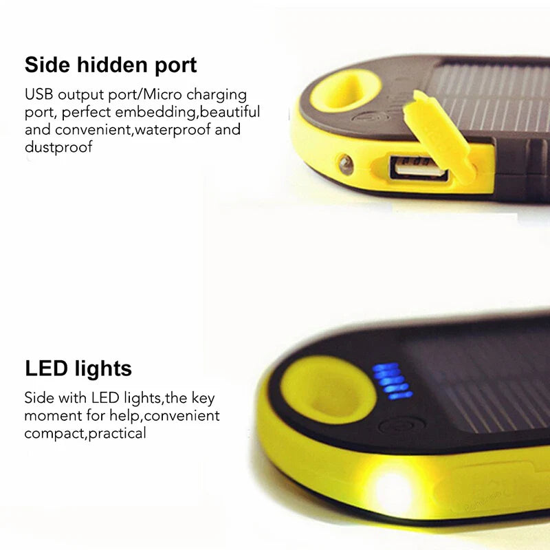 Llavero Power Bank con carga solar