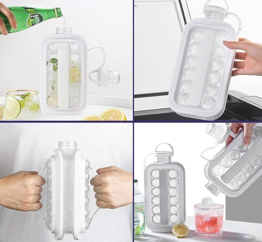 Bandeja para cubos de hielo 2 en 1