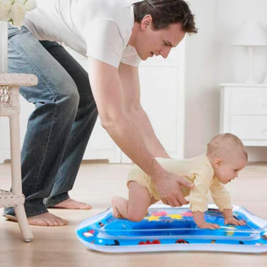 Alfombra Sensorial de agua inflable para Bebé