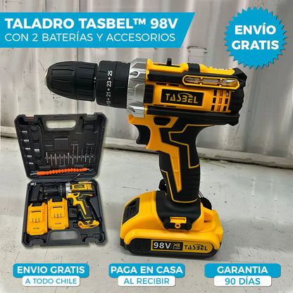 TALADRO PERCUTOR PORTÁTIL DOBLE BATERÍA